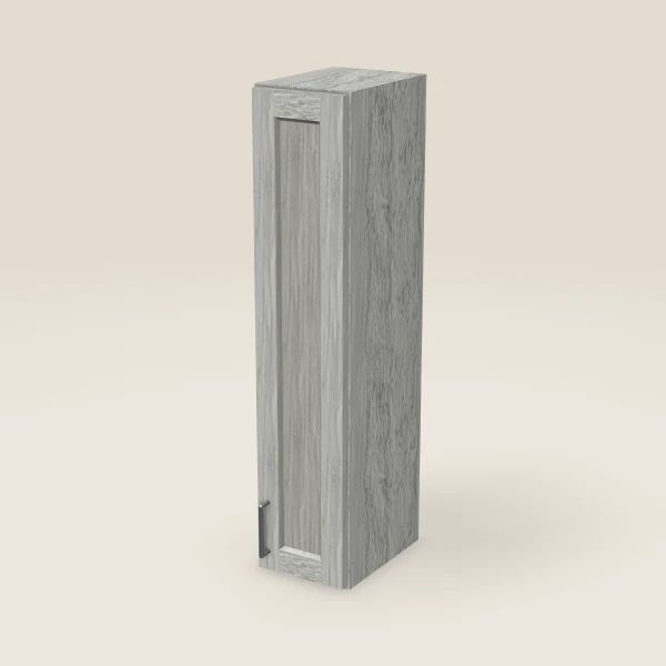 9" Wall Cabinet — 42" High — Nova Light Grey, 3D picture