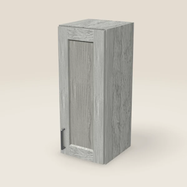 12" Wall Cabinet — 30" High — Nova Light Grey, 3D picture