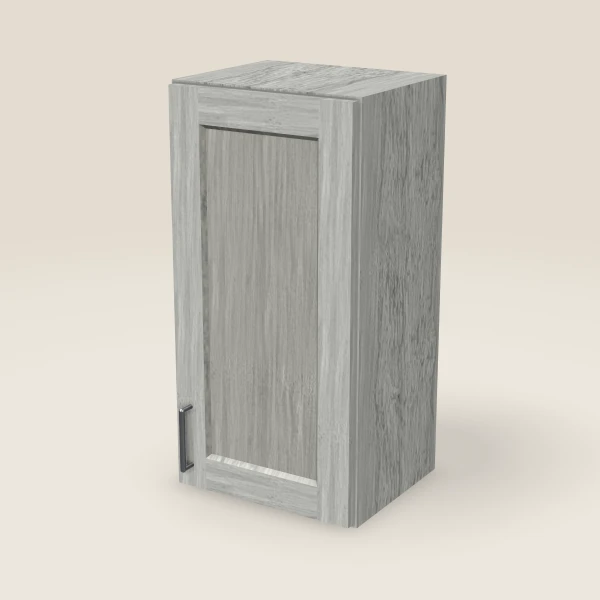 15" Wall Cabinet — 30" High — Nova Light Grey, 3D picture
