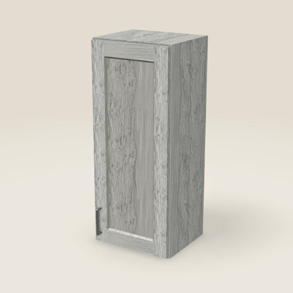 15" Wall Cabinet — 36" High — Nova Light Grey, 3D picture