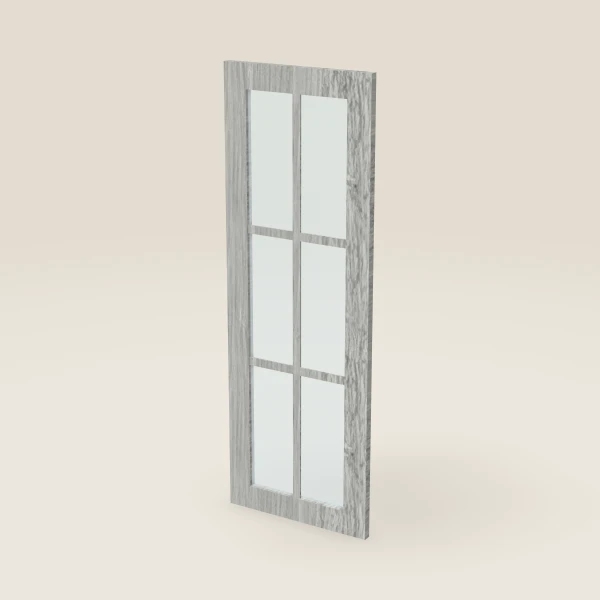 Puerta de vidrio con parteluces para W1542 (14½" × 41-5/16"), imagen en 3D