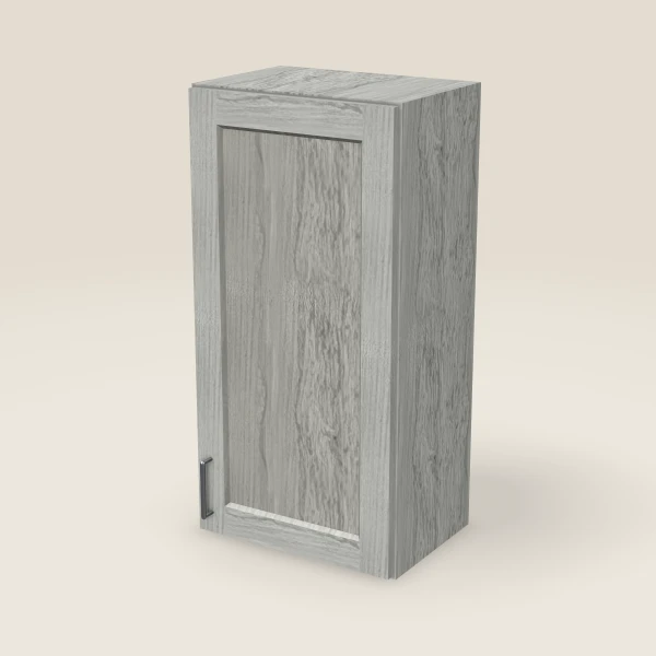 18" Wall Cabinet — 36" High — Nova Light Grey, 3D picture