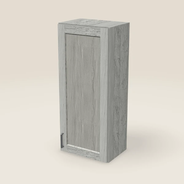 18" Wall Cabinet — 42" High — Nova Light Grey, 3D picture