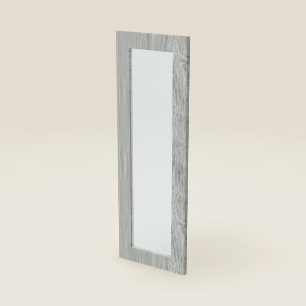 Glass Door for W2436B (11-11/16" × 35-5/16") — Nova Light Grey, 3D picture