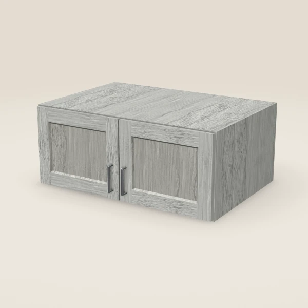 36" Wall Cabinet — 15" High, 24" Deep, Double Door, 3D picture