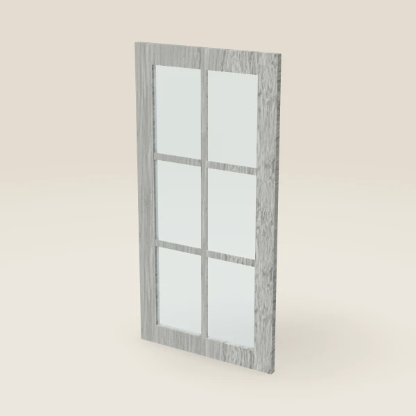 Glass Door with Mullion for W3636B (17-11/16" × 35-5/16"), 3D picture