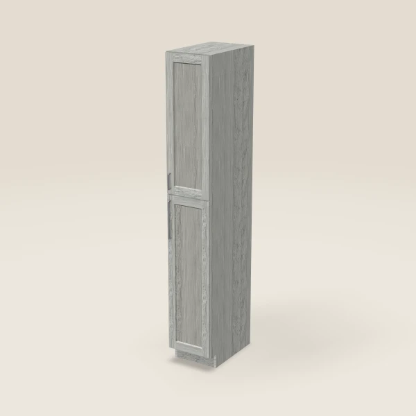 15" Wall Pantry — 96" High — Nova Light Grey, 3D picture