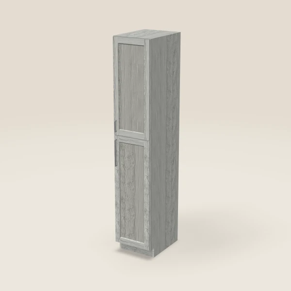 18" Wall Pantry — 96" High — Nova Light Grey, 3D picture