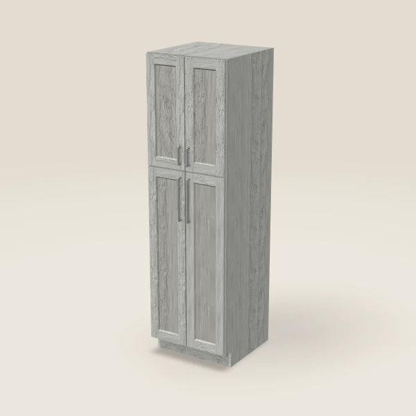 24" Wall Pantry — 84" High — Nova Light Grey, 3D picture