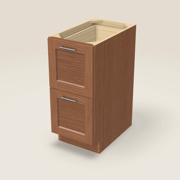 15" 2-Drawer Base, 3D picture