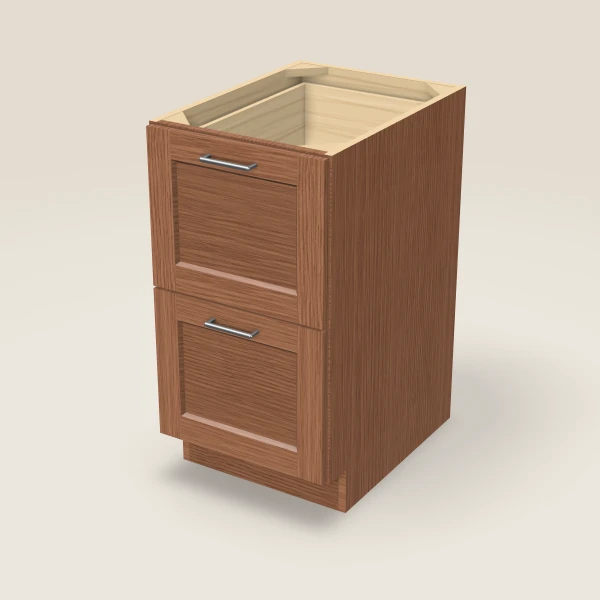 18" 2-Drawer Base, 3D picture