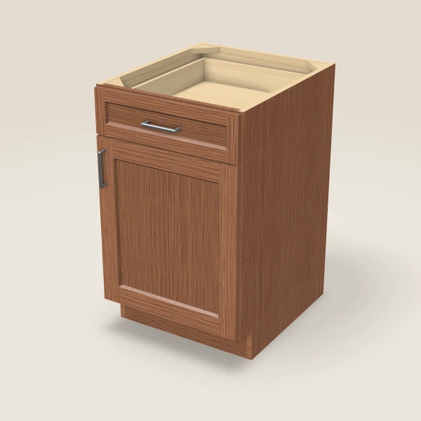 21" Base Cabinet — Woodland Brown, 3D picture