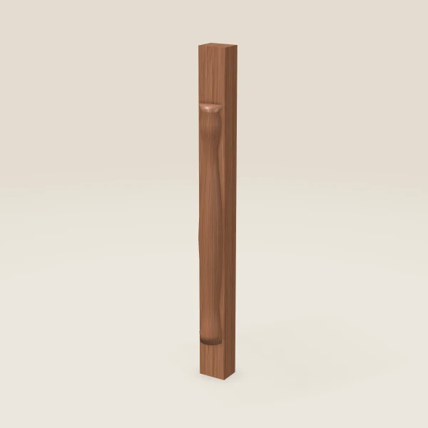 Turned Post with Filler TP3 — 34½" High — Woodland Brown, 3D picture
