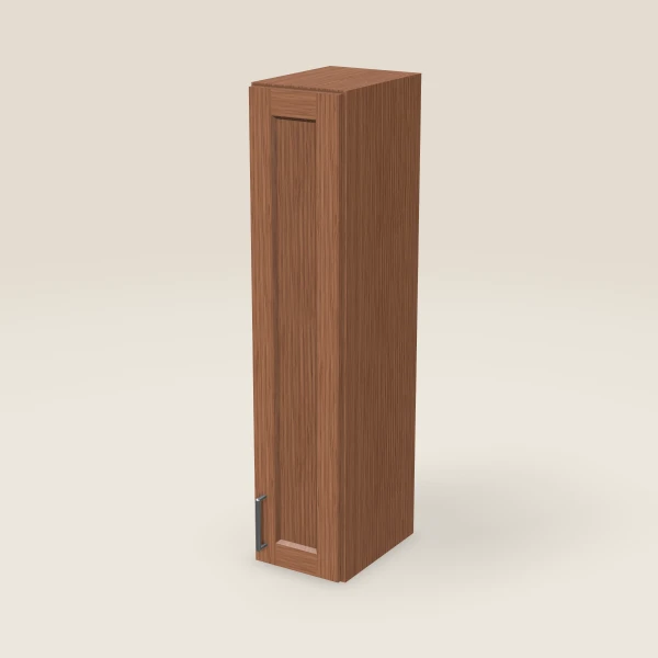 9" Wall Cabinet — 42" High — Woodland Brown, 3D picture