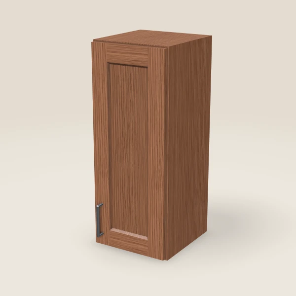 12" Wall Cabinet — 30" High — Woodland Brown, 3D picture