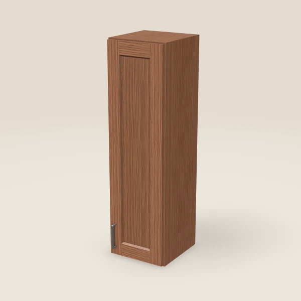 12" Wall Cabinet — 42" High — Woodland Brown, 3D picture