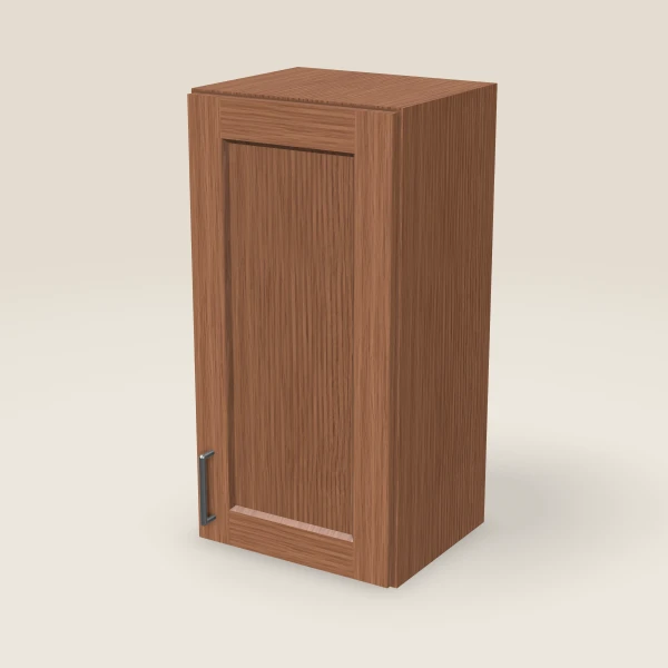 15" Wall Cabinet — 30" High — Woodland Brown, 3D picture