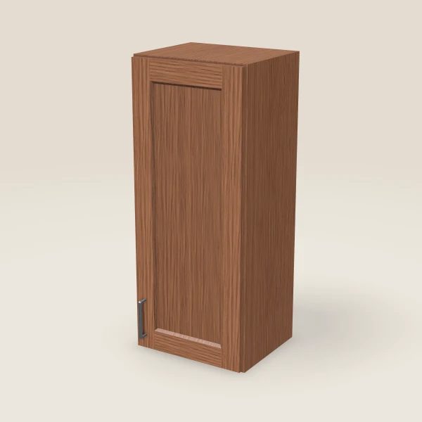 15" Wall Cabinet — 36" High — Woodland Brown, 3D picture