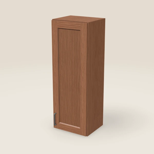 15" Wall Cabinet — 42" High — Woodland Brown, 3D picture