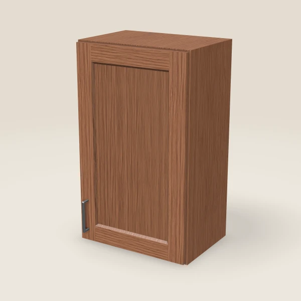 18" Wall Cabinet — 30" High — Woodland Brown, 3D picture