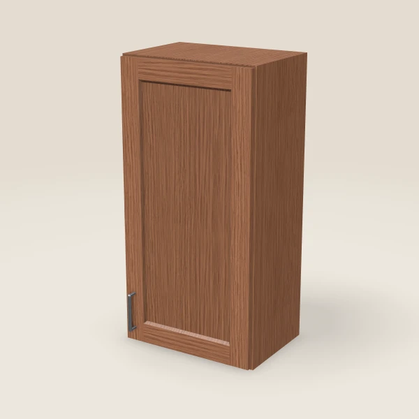 18" Wall Cabinet — 36" High — Woodland Brown, 3D picture