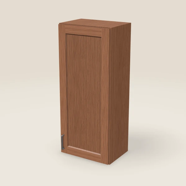 18" Wall Cabinet — 42" High — Woodland Brown, 3D picture