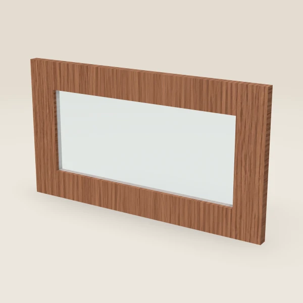 Puerta de vidrio para W2112 (20½" × 11-5/16") — Woodland Brown, imagen en 3D