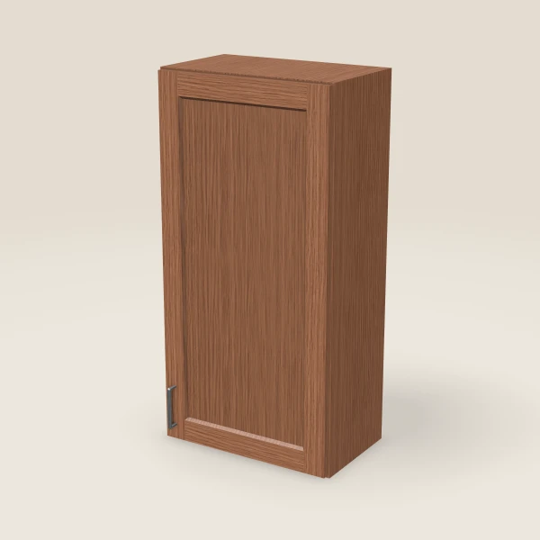 21" Wall Cabinet — 42" High — Woodland Brown, 3D picture