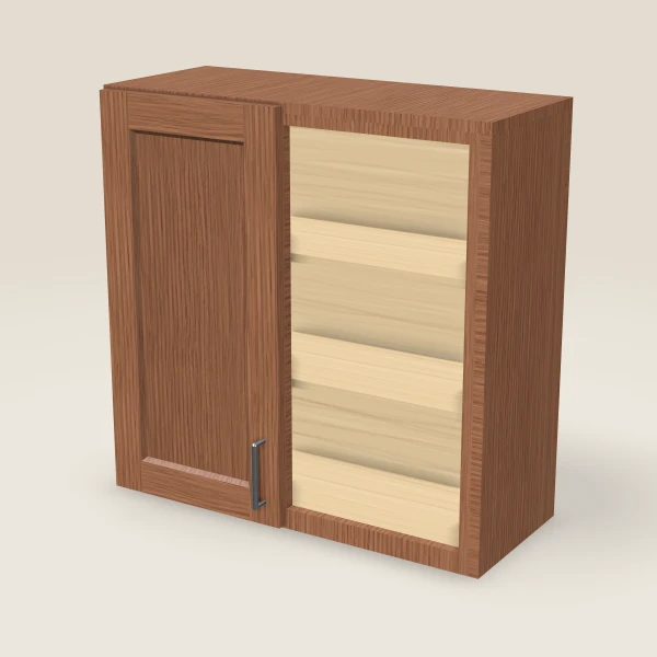Wall Blind Corner — 30" High — Woodland Brown, 3D picture