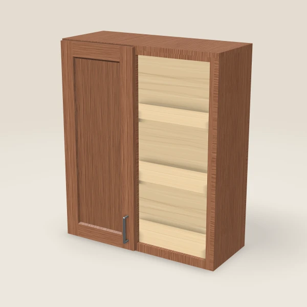 Wall Blind Corner — 36" High — Woodland Brown, 3D picture