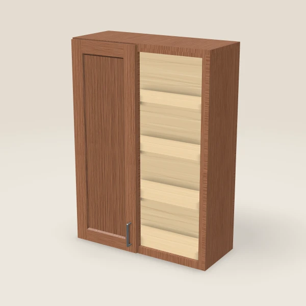 Wall Blind Corner — 42" High — Woodland Brown, 3D picture