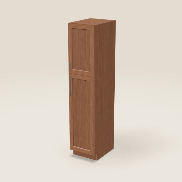 18" Wall Pantry — 84" High — Woodland Brown, 3D picture