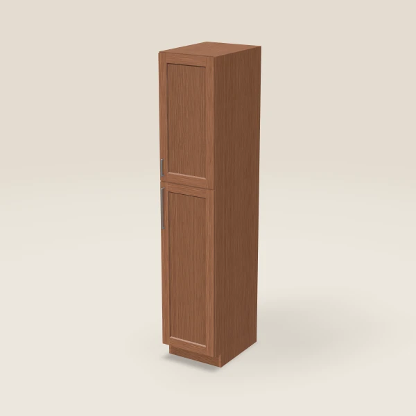 18" Wall Pantry — 90" High — Woodland Brown, 3D picture