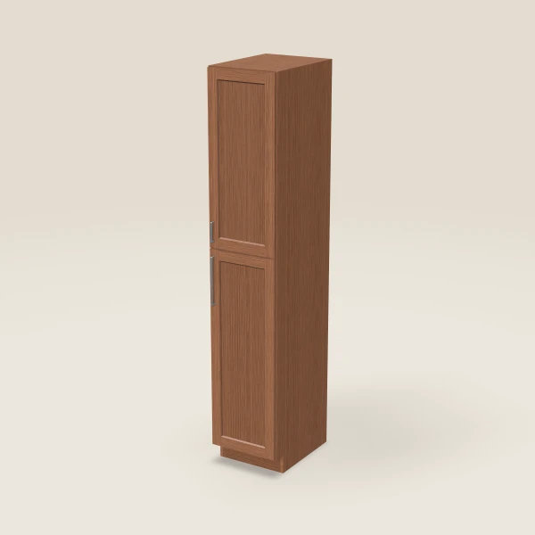 18" Wall Pantry — 96" High — Woodland Brown, 3D picture