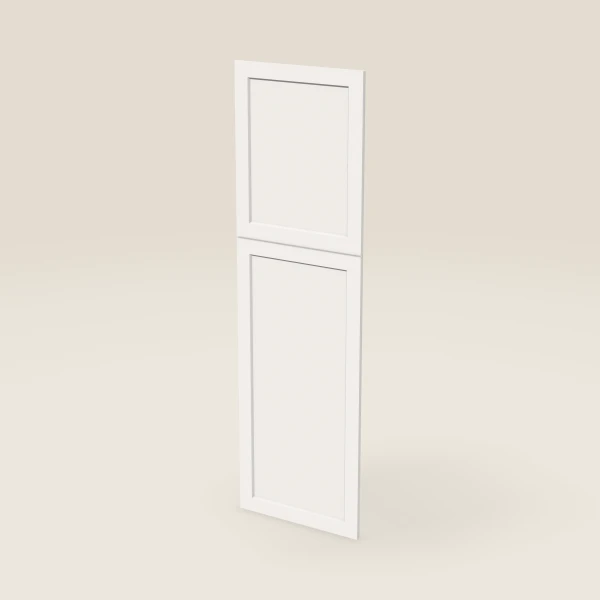 Wall Pantry End Decorative Door Set — for 84" Pantry, 2 doors: 23¾" × 29-5/16" and 23¾" × 49¼", 3D picture
