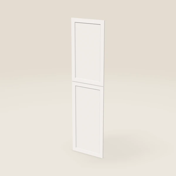 Wall Pantry End Decorative Door Set — for 96" Pantry, 2 doors: 23¾" × 41-5/16" and 23¾" × 49¼", 3D picture