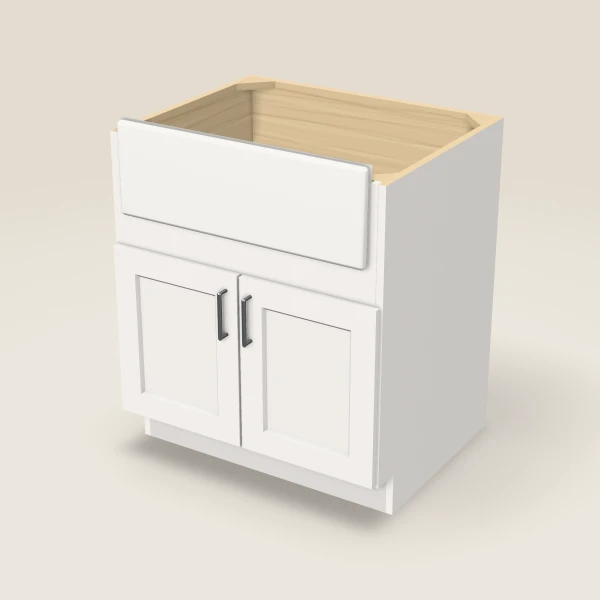 30" Farm Sink Base, 3D picture