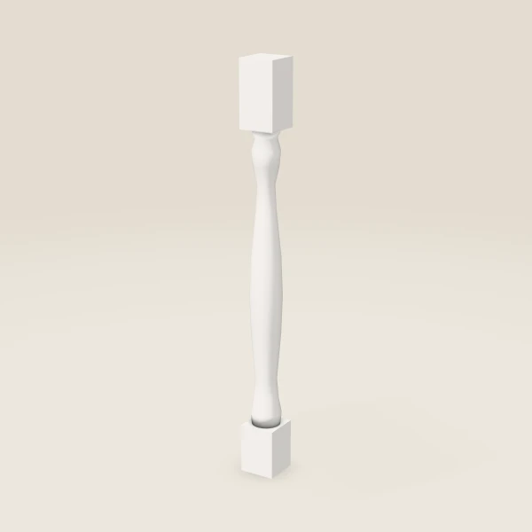 Full Leg LEG81 — 34½" High — Ice White, 3D picture