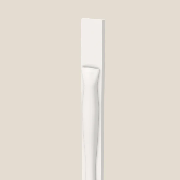 Half Leg POLE75-T384 — 84" High — Ice White, 3D picture