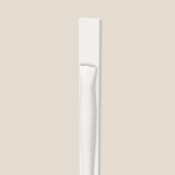 Half Leg POLE75-T396 — 96" High — Ice White, 3D picture