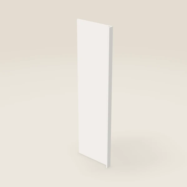 Refrigerator End Panel with 3" Return — 24" × 84" — Ice White, 3D picture