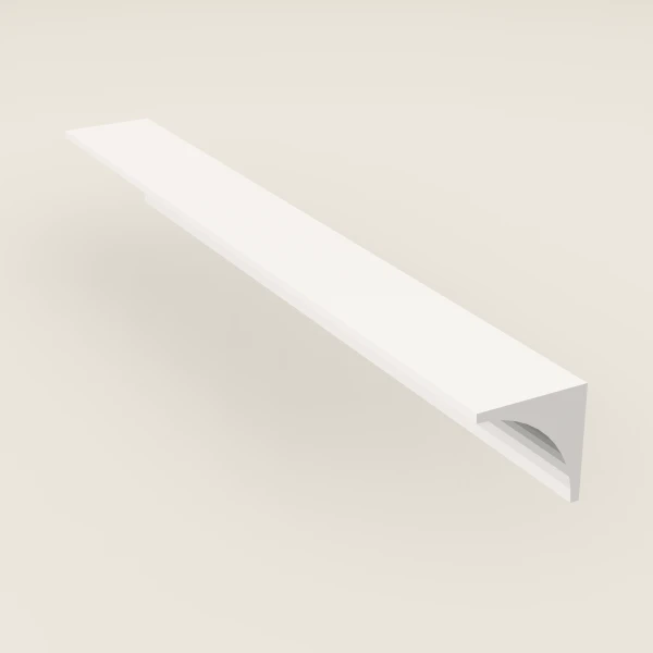 Inside Corner Molding — 8' — Ice White, 3D picture