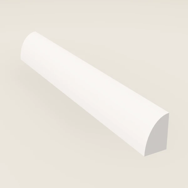Shoe Molding — 8' — Ice White, 3D picture