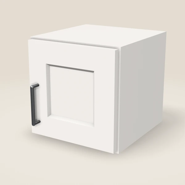 12" Wall Cabinet — 12" High — Ice White, 3D picture