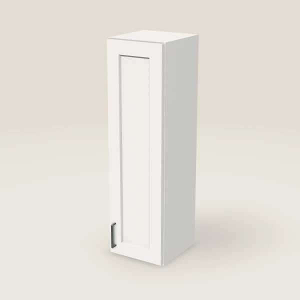 12" Wall Cabinet — 42" High — Ice White, 3D picture