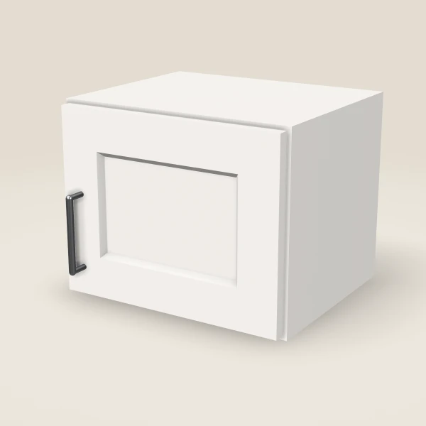 15" Wall Cabinet — 12" High — Ice White, 3D picture