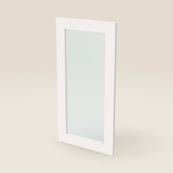 Glass Door for W1530 (14-11/16" × 29-5/16") — Ice White, 3D picture