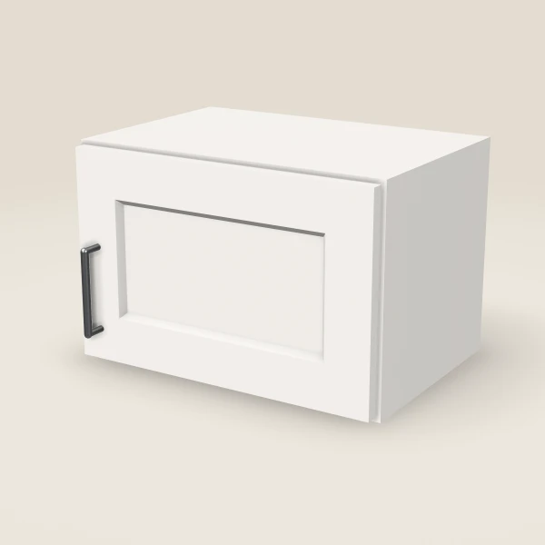 18" Wall Cabinet — 12" High — Ice White, 3D picture