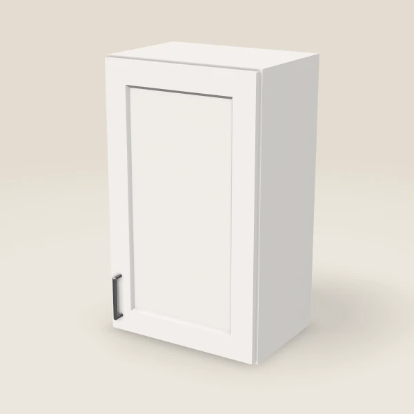 18" Wall Cabinet — 30" High — Ice White, 3D picture