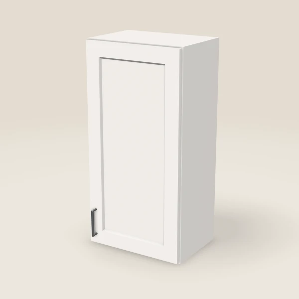 18" Wall Cabinet — 36" High — Ice White, 3D picture